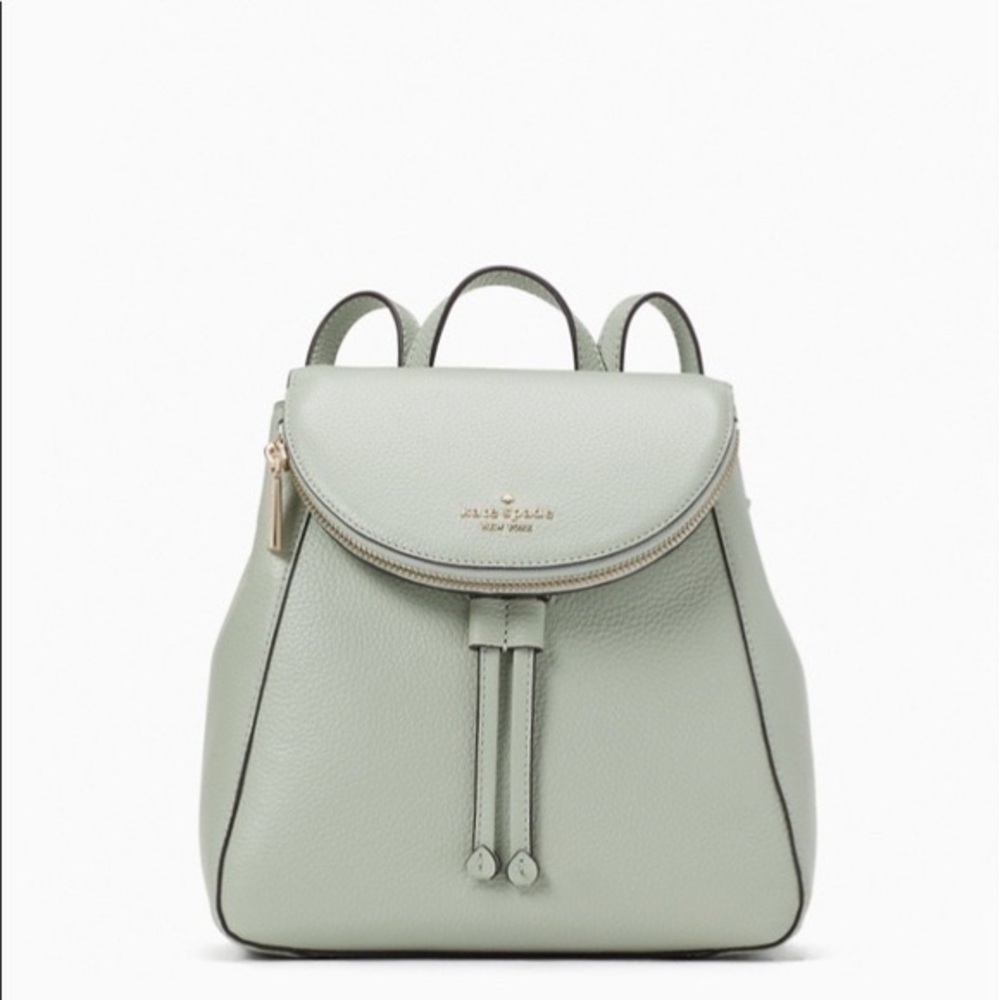 Kate Spade medium Leila backpack light pistachio